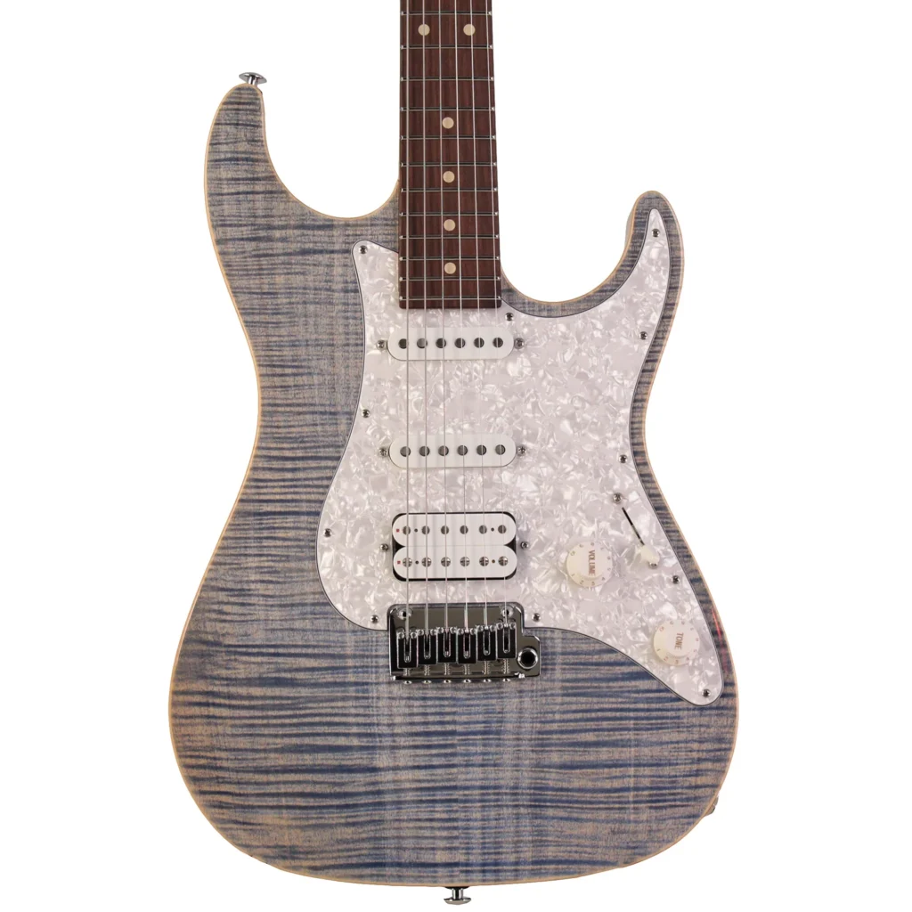 Suhr Standard Plus HSS Pau Ferro Trans Blue Denim Slate