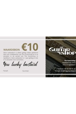 The Guitarshop Cadeaubon € 10,-