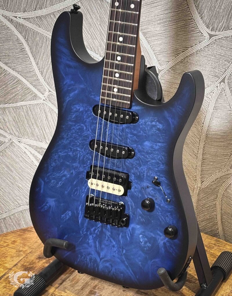 Schecter USA Sunset Custom-II HSS - Ocean Blue Burst Satin