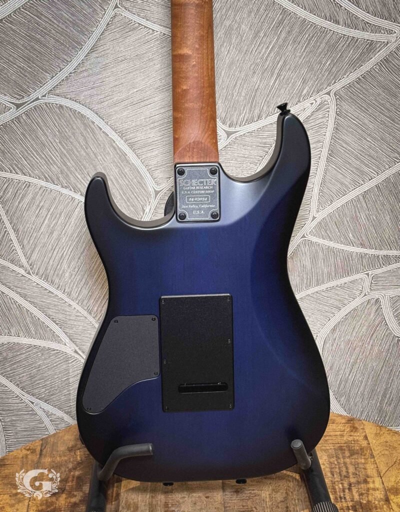 Schecter USA Sunset Custom-II HSS - Ocean Blue Burst Satin