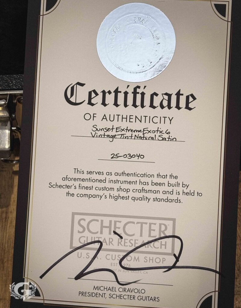 Schecter USA Sunset Extreme Exotic Koa Vintage Tabacco