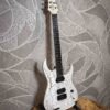 Schecter USA Sunset Extreme White and Gold Satin Crackle