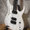 Schecter USA Sunset Extreme White and Gold Satin Crackle