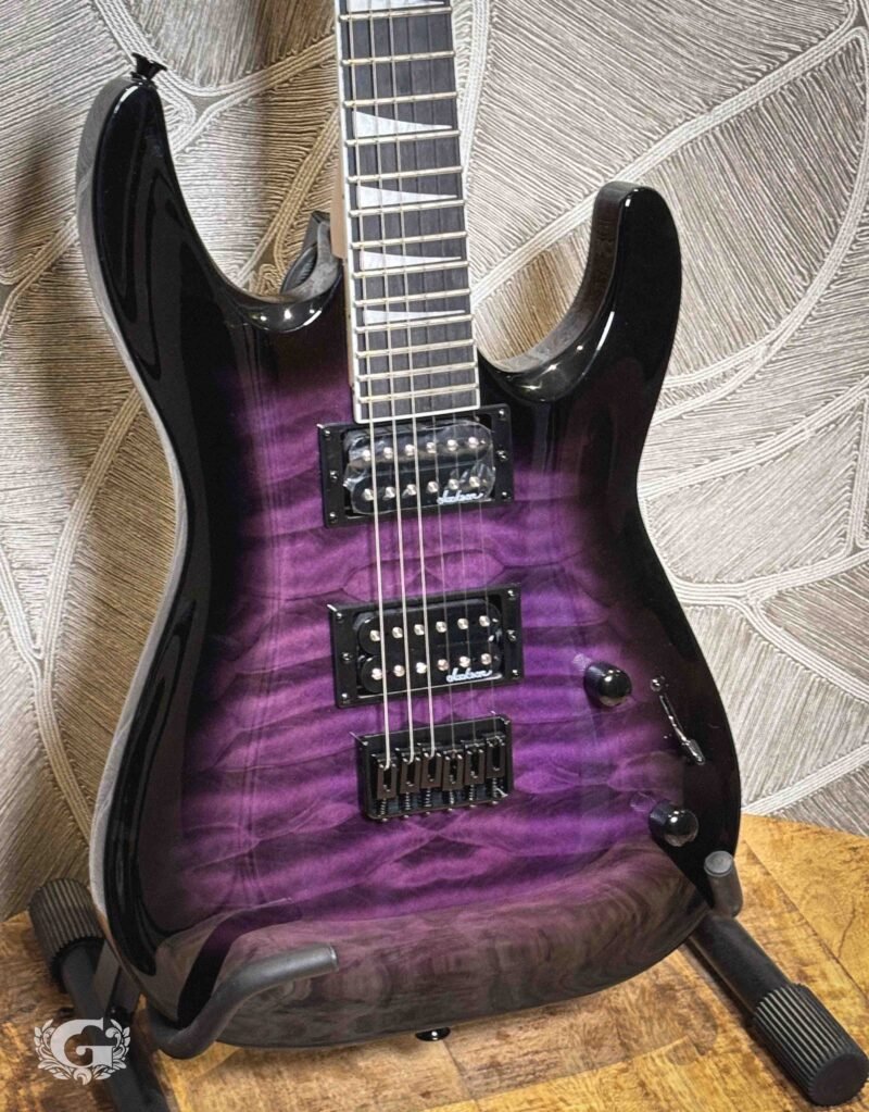 Jackson JS32Q Dinky Transparent Purple Burst