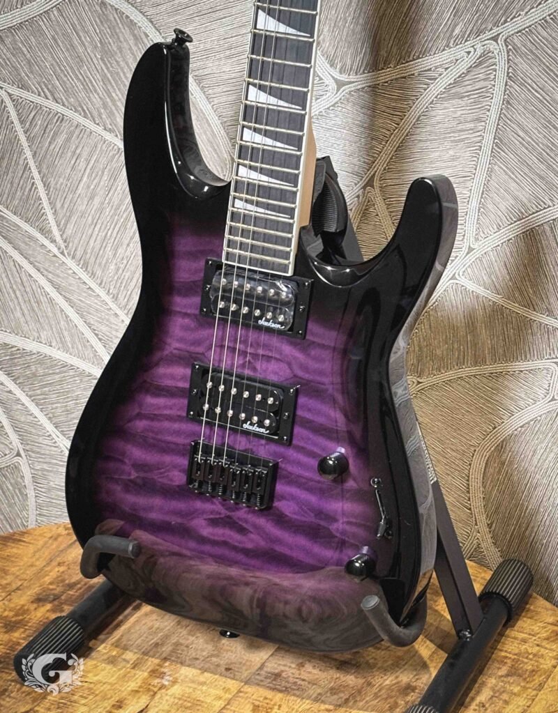 Jackson JS32Q Dinky Transparent Purple Burst