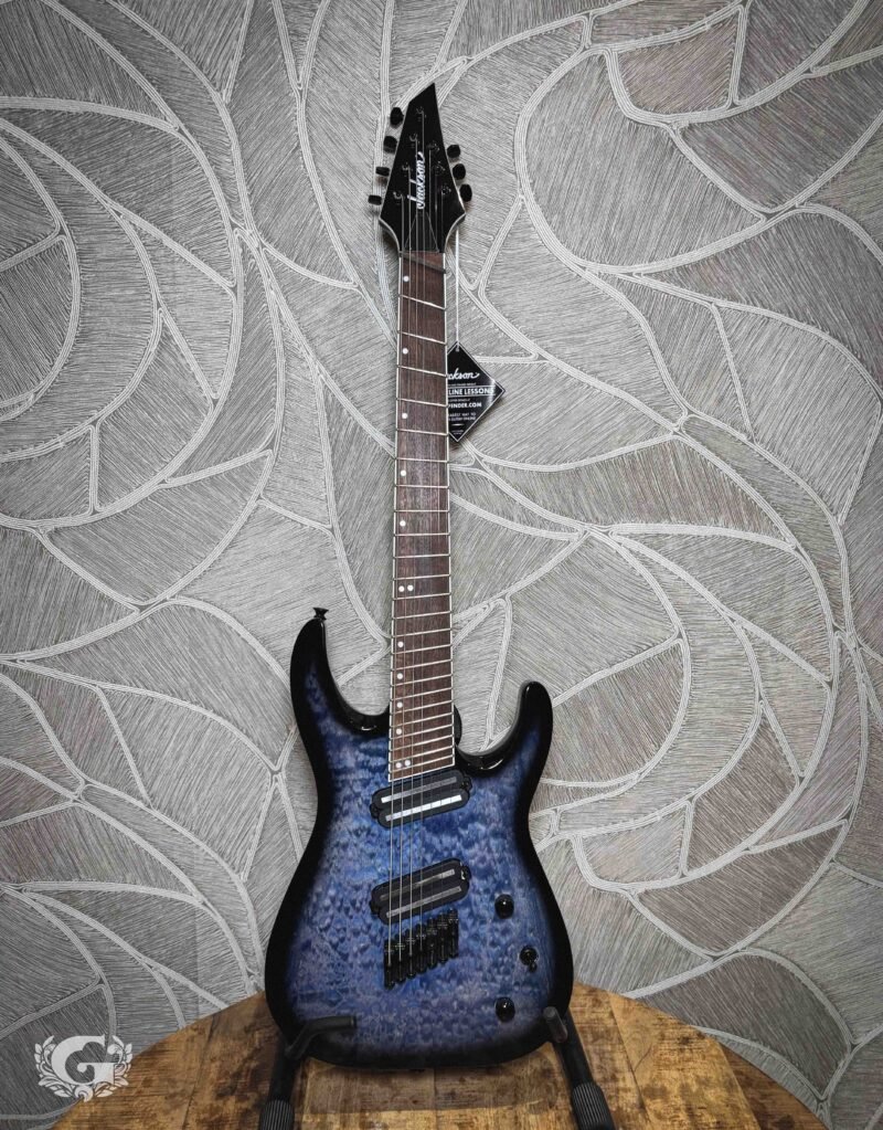Jackson X Series Soloist Arch Top SLATX7Q Multi Scale Transparant Blue Burst