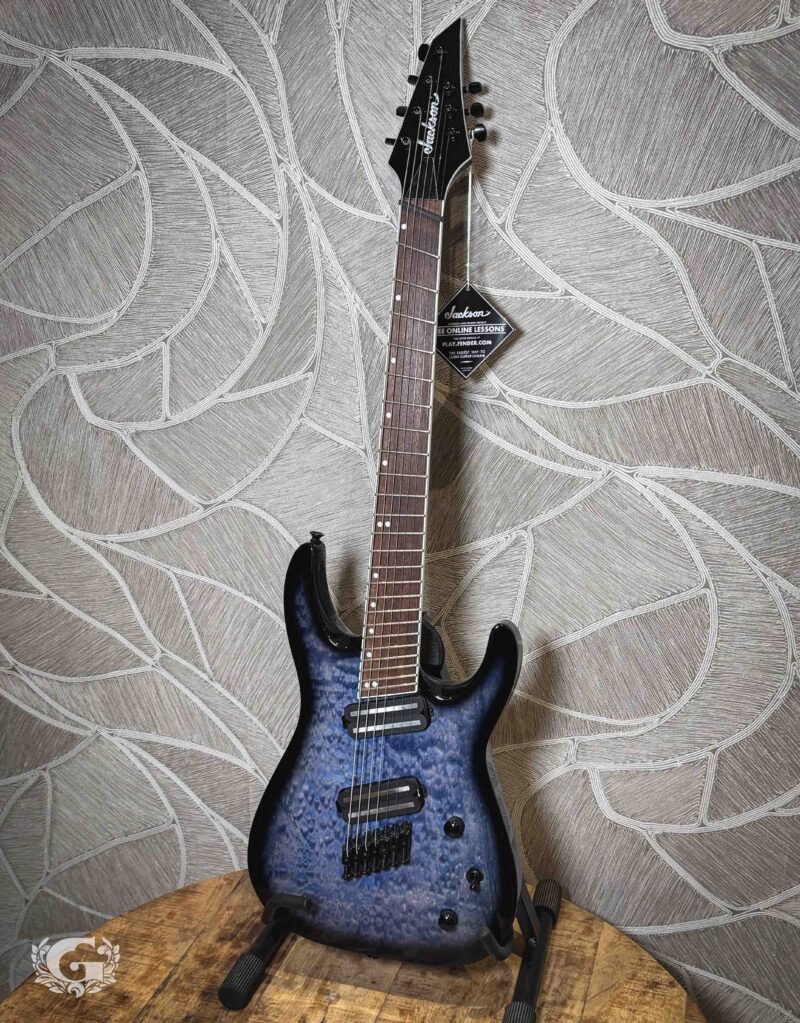 Jackson X Series Soloist Arch Top SLATX7Q Multi Scale Transparant Blue Burst