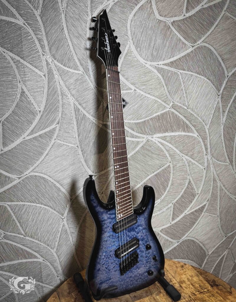 Jackson X Series Soloist Arch Top SLATX7Q Multi Scale Transparant Blue Burst