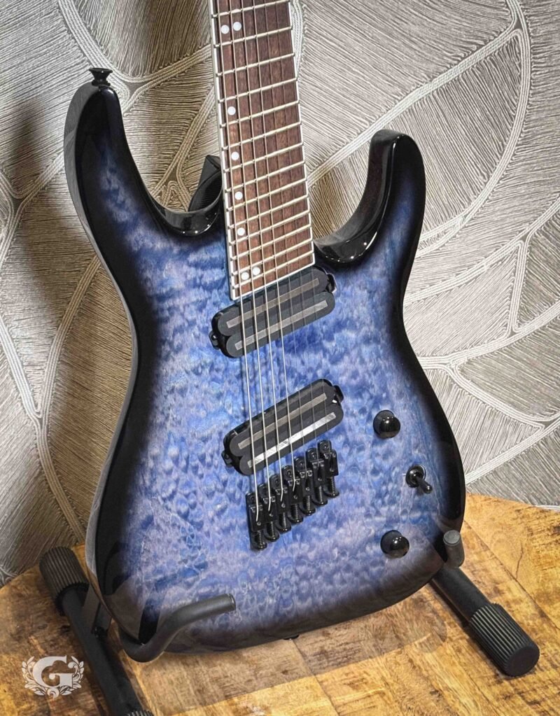 Jackson X Series Soloist Arch Top SLATX7Q Multi Scale Transparant Blue Burst