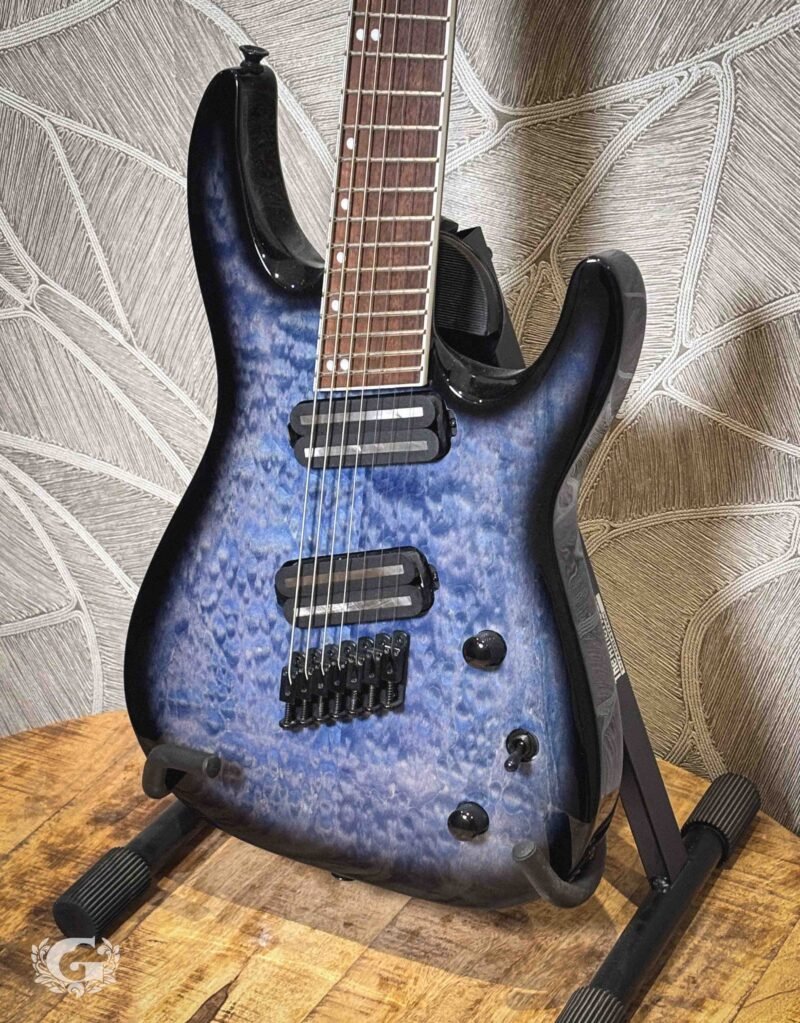 Jackson X Series Soloist Arch Top SLATX7Q Multi Scale Transparant Blue Burst