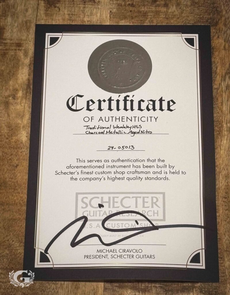 Schecter Traditional USA Wembley HSS - Charcoal