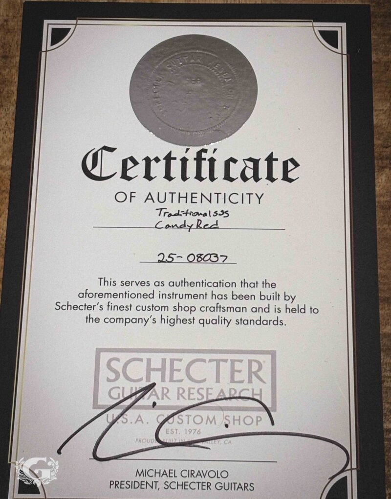 Schecter Traditional USA Wembley SSS - Candy Red