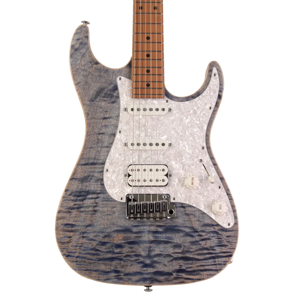 Suhr Standard Plus HSS Maple Trans Blue Denim Slate