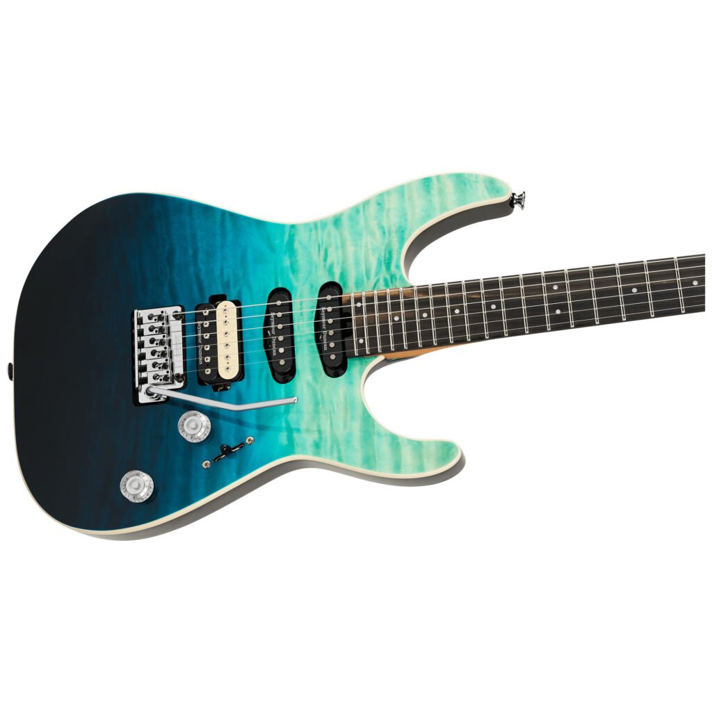Charvel Pro-Mod Plus Dinky DK24 HSS 2PT Blue Curaçao