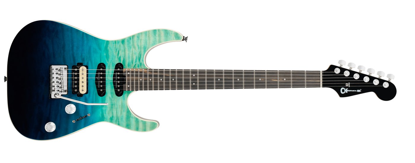 Charvel Pro-Mod Plus Dinky DK24 HSS 2PT Blue Curaçao