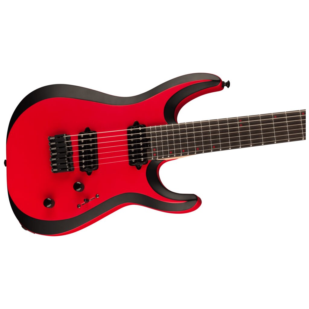 Jackson Pro Plus Series Dinky MDK HT7 Red with Black bevels