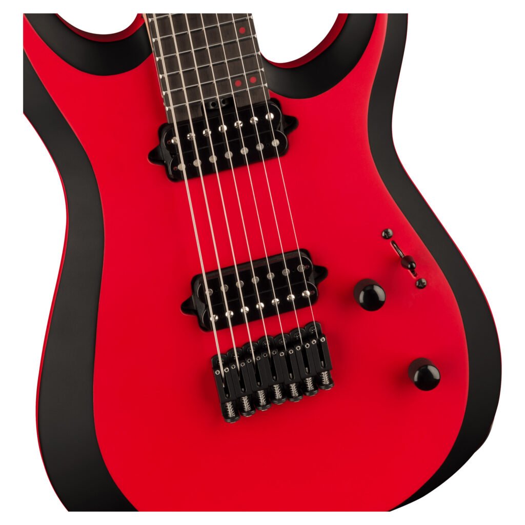 Jackson Pro Plus Series Dinky MDK HT7 Red with Black bevels