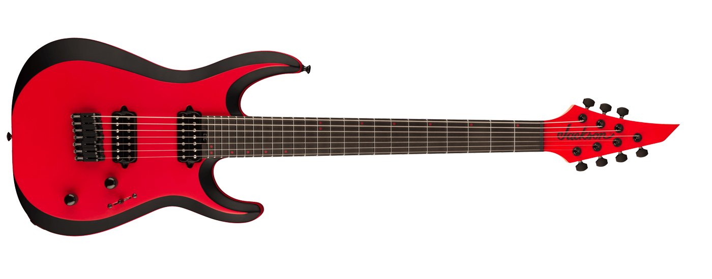 Jackson Pro Plus Series Dinky MDK HT7 Red with Black bevels
