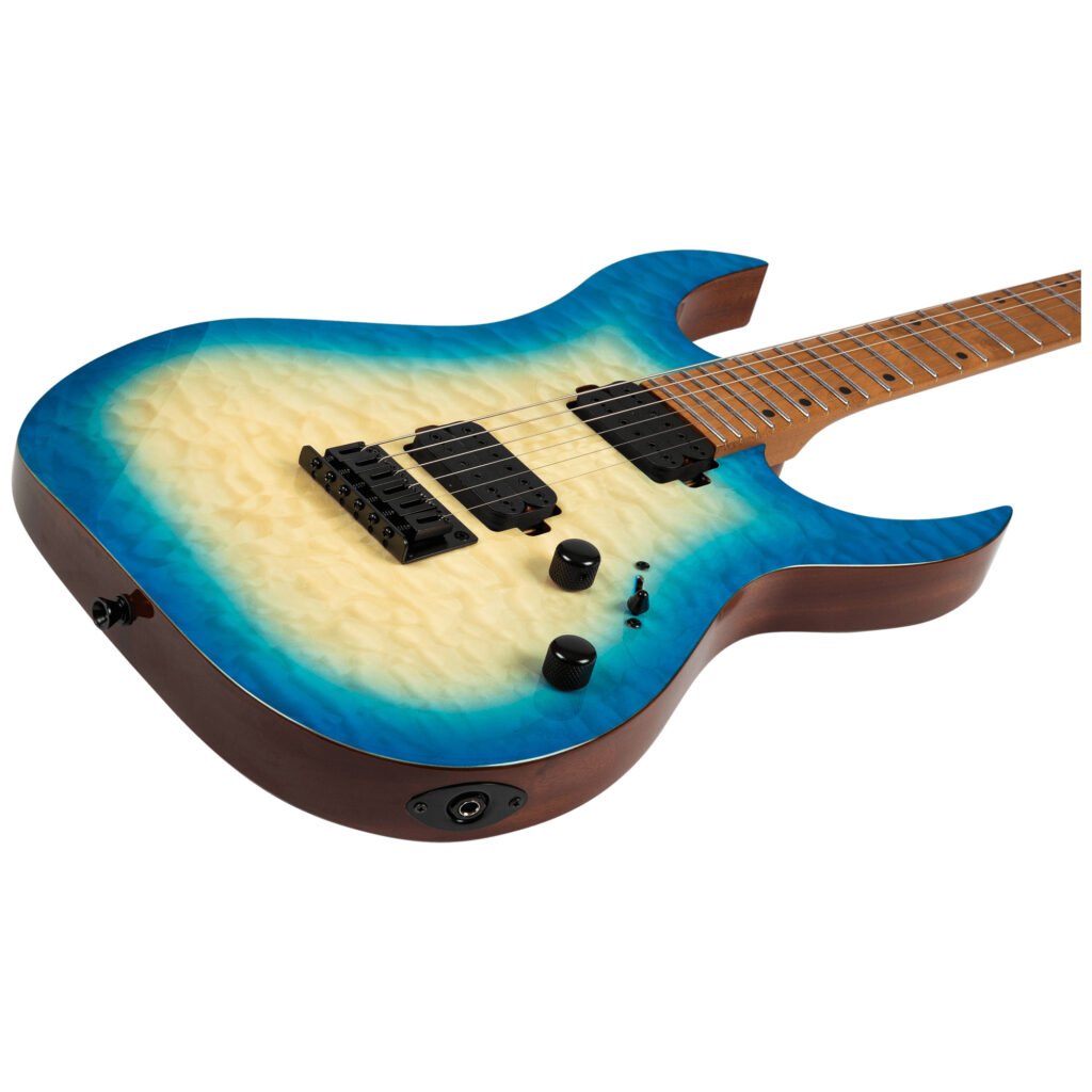 Spira Guitars S-500 QAB Trans Aqua Blue