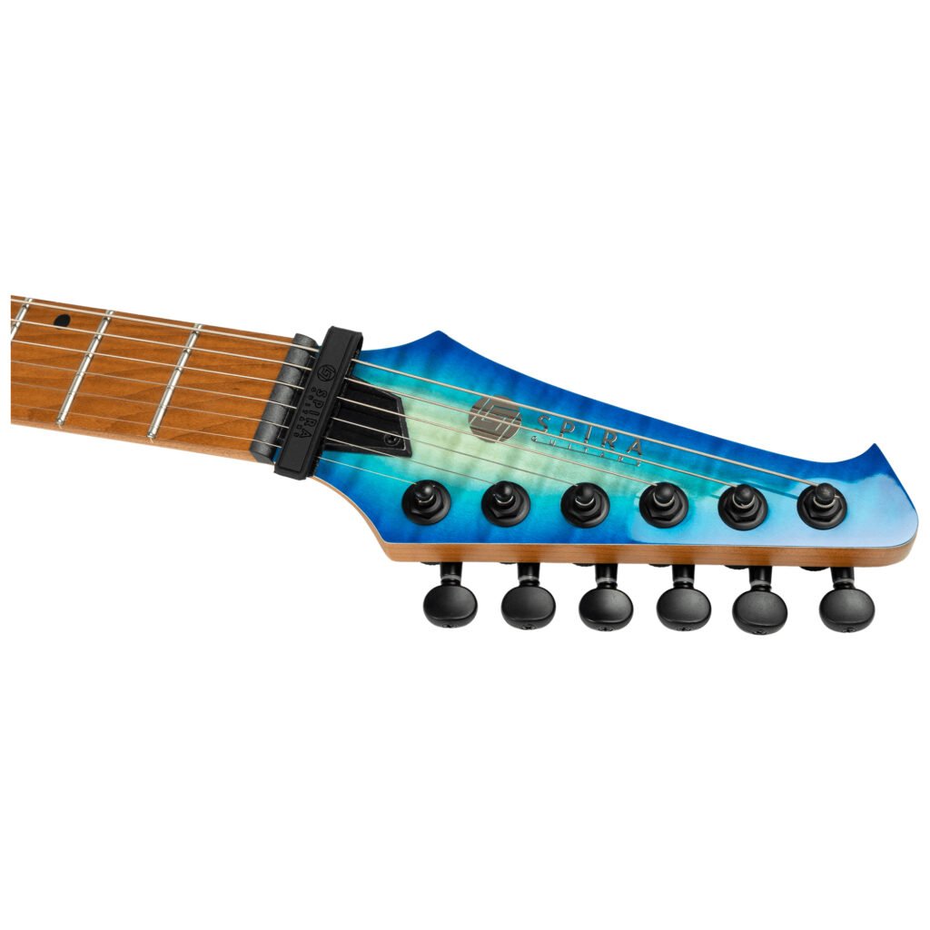 Spira Guitars S-500 QAB Trans Aqua Blue