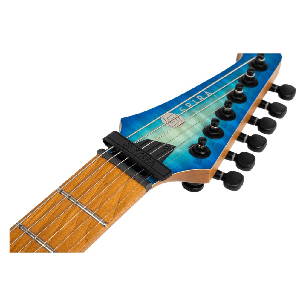Spira Guitars S-500 QAB Trans Aqua Blue