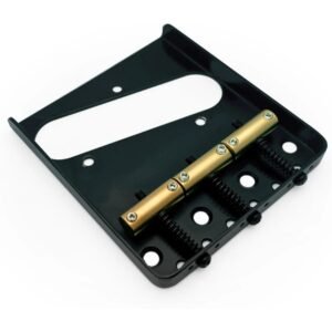 AxLabs Ax Stainless Steel Plate w/ Brass Vintage Saddle (ST) Black