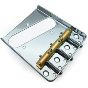 AxLabs Ax Stainless Steel Plate w/ Brass Vintage Saddle (ST) Chrome