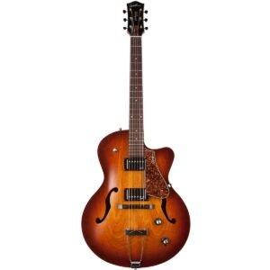 Godin 5TH Avenue CW Kingpin II HB Cognac Burst