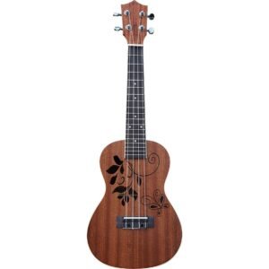 CLX Leaves SPL Ukulele Leaves Sapele (Dark)
