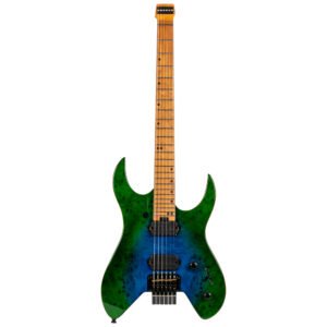 Spira Guitars S-500 Headless GBR Trans Aqua Blue